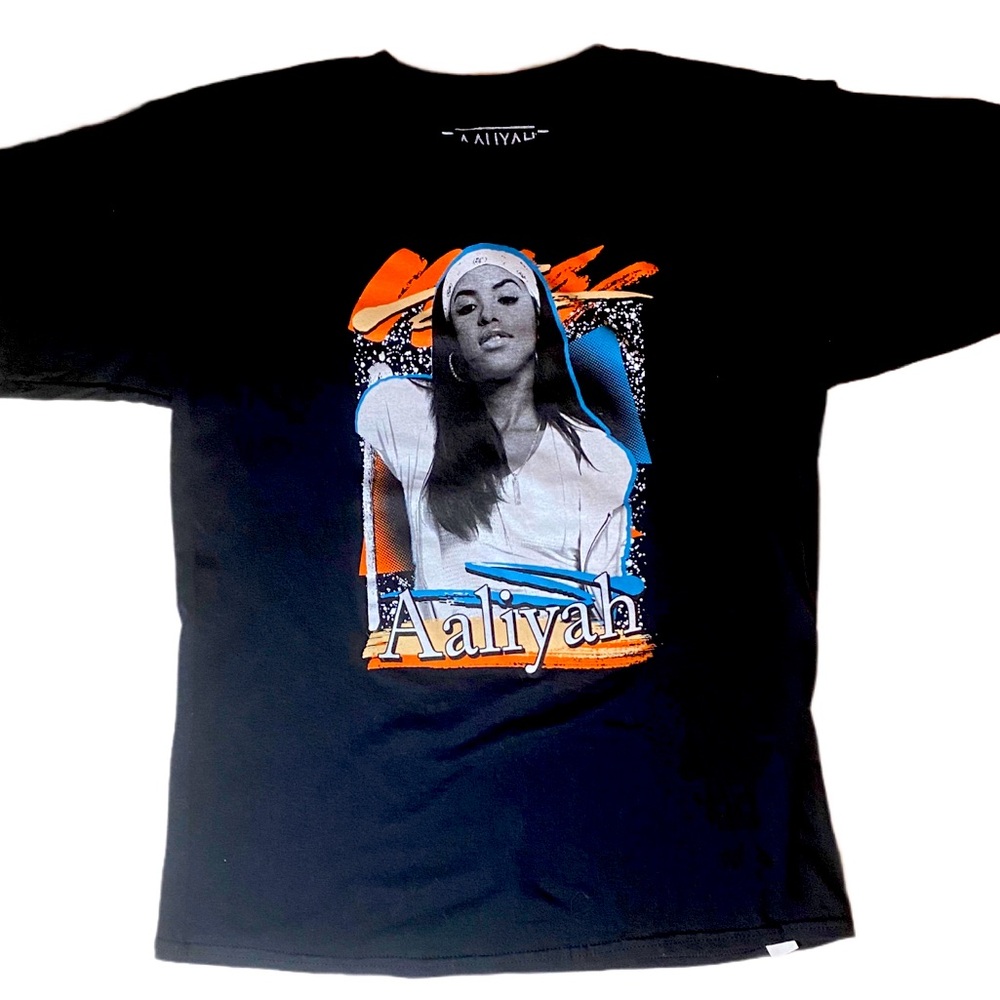 ✨Vintage Aaliyah Graphic Black T-Shirt
